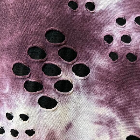Hudson Outerwear Purple Tie Dye Crew Neck Sweatshirt Women’s Size M - Picture 5 of 10